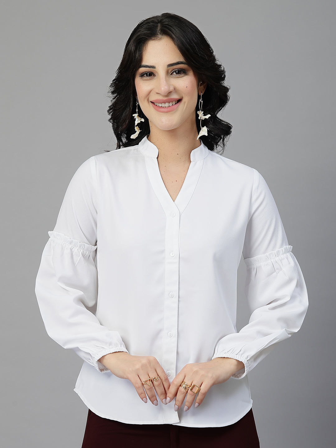 Style Quotient Women White shirt style top