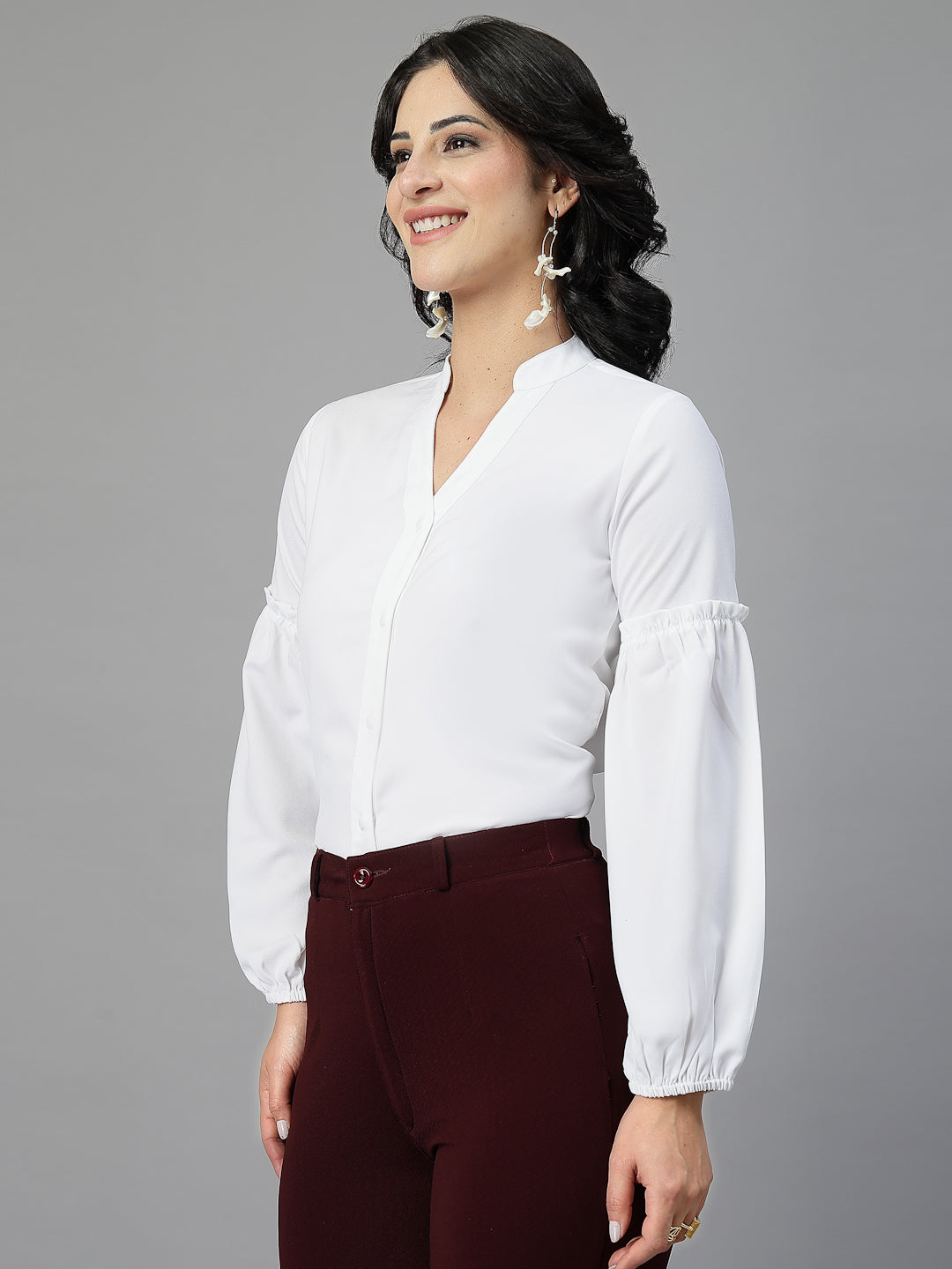 Style Quotient Women White shirt style top