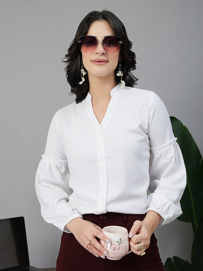 Style Quotient Women White shirt style top