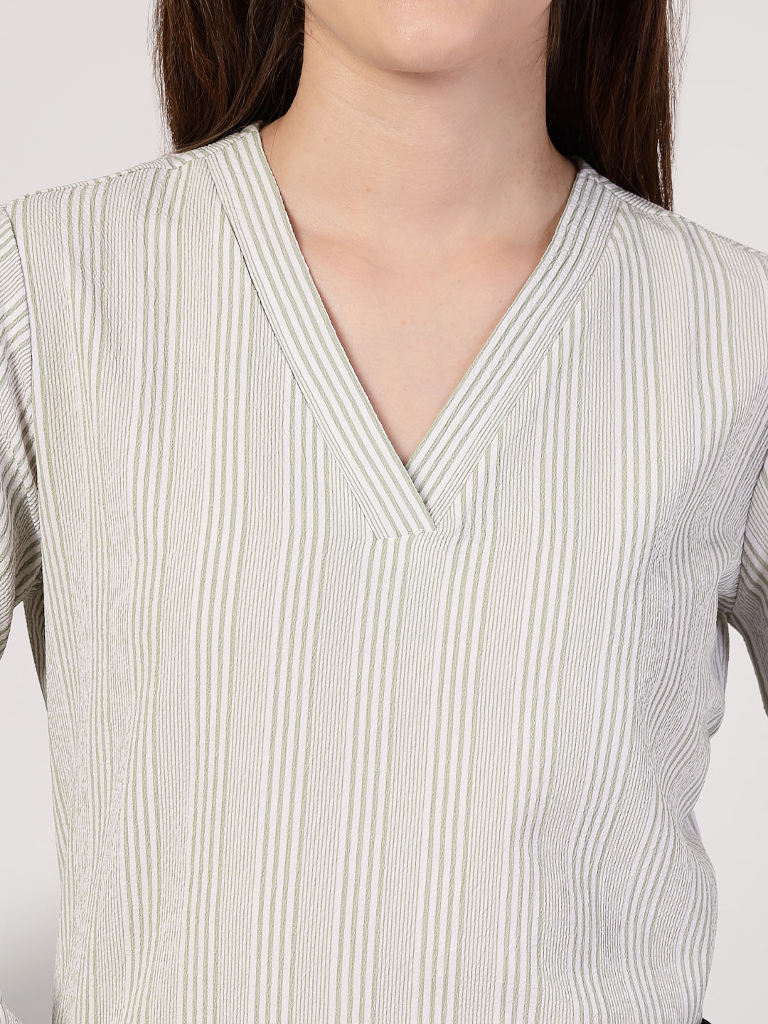 Style Quotient Women's top with V neck and bell sleeves