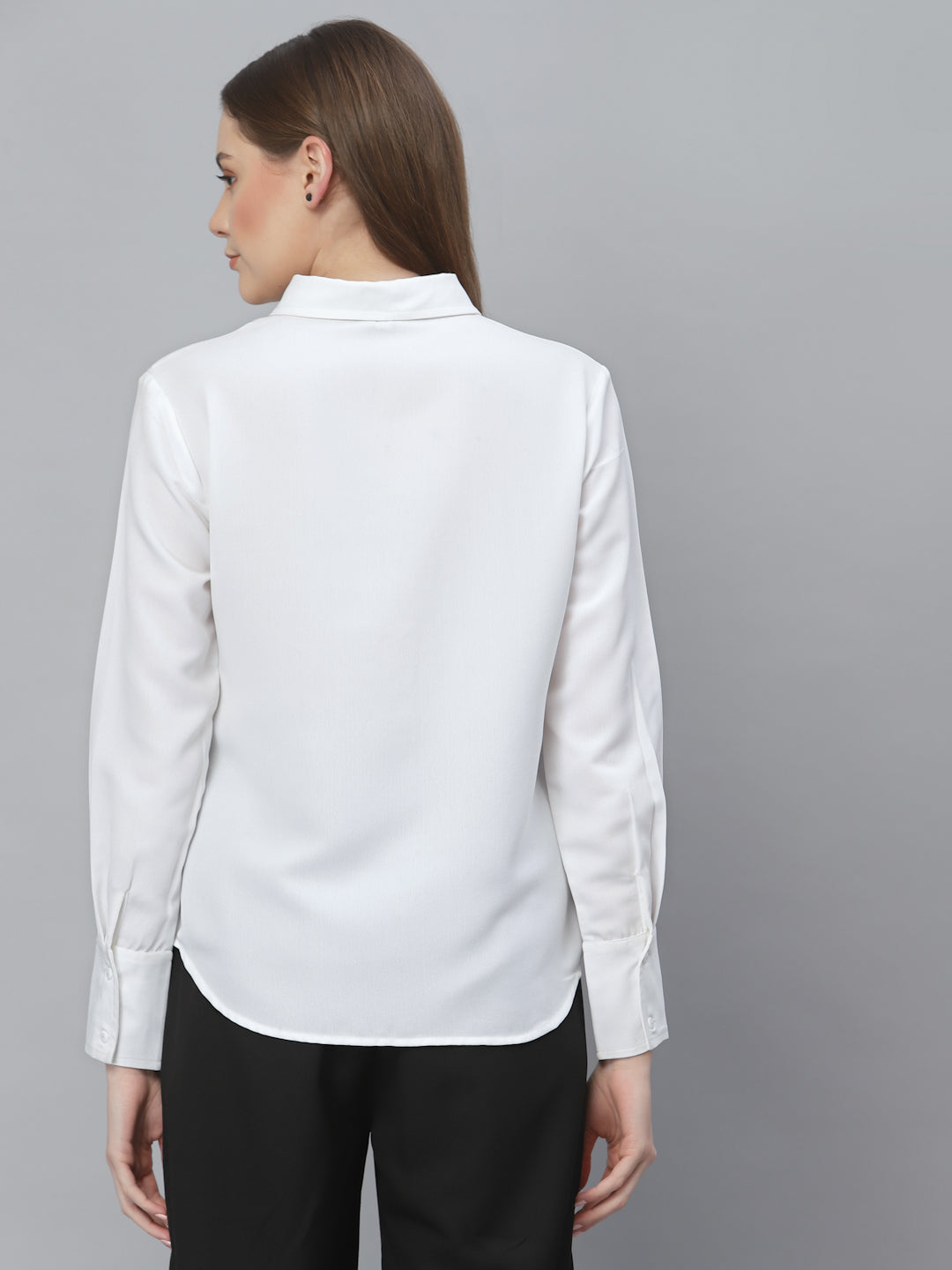 Style Quotient Women White Formal Shirt