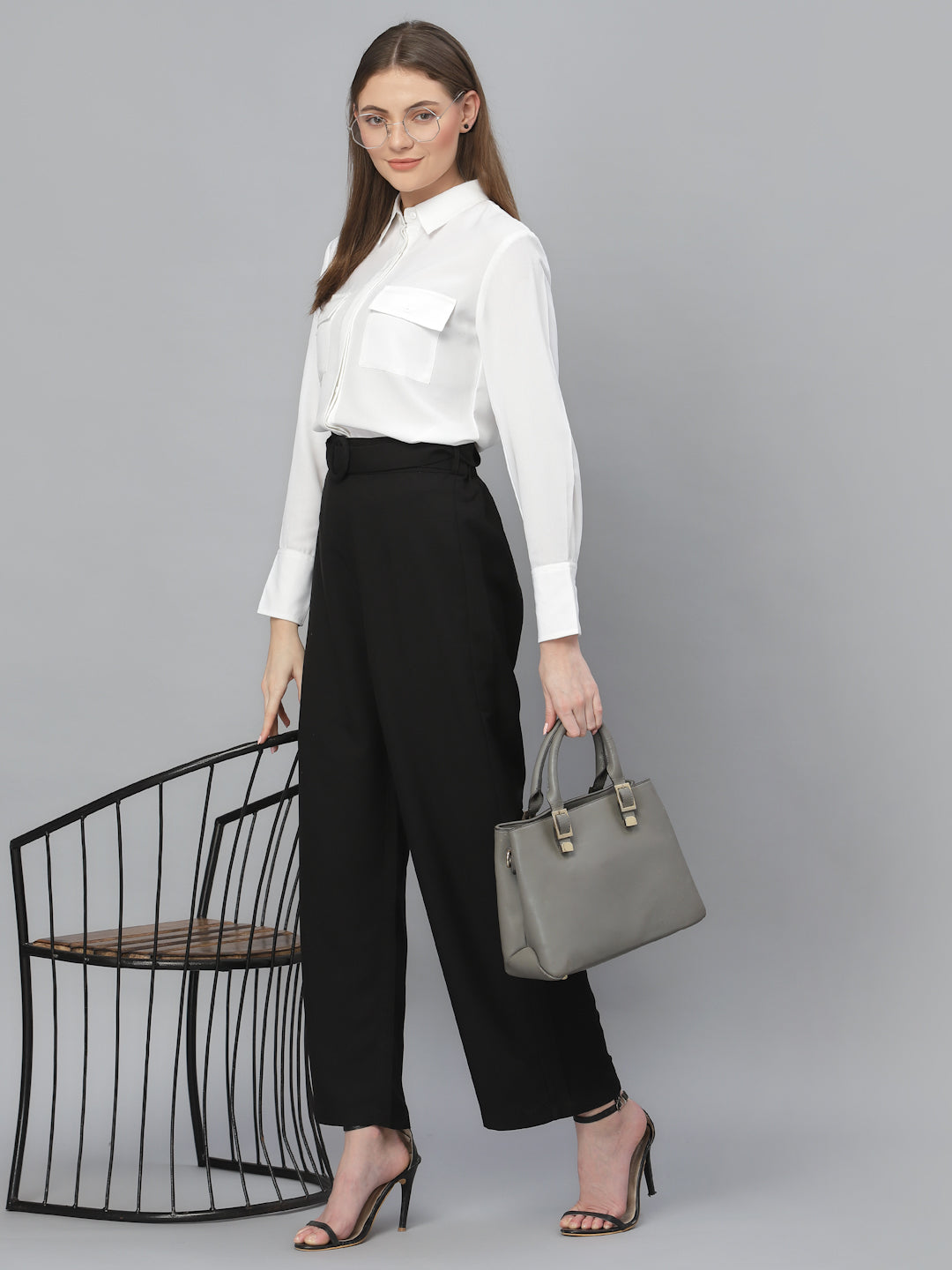 Style Quotient Women White Formal Shirt