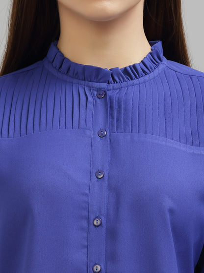 Style Quotient Women Blue Formal Shirt