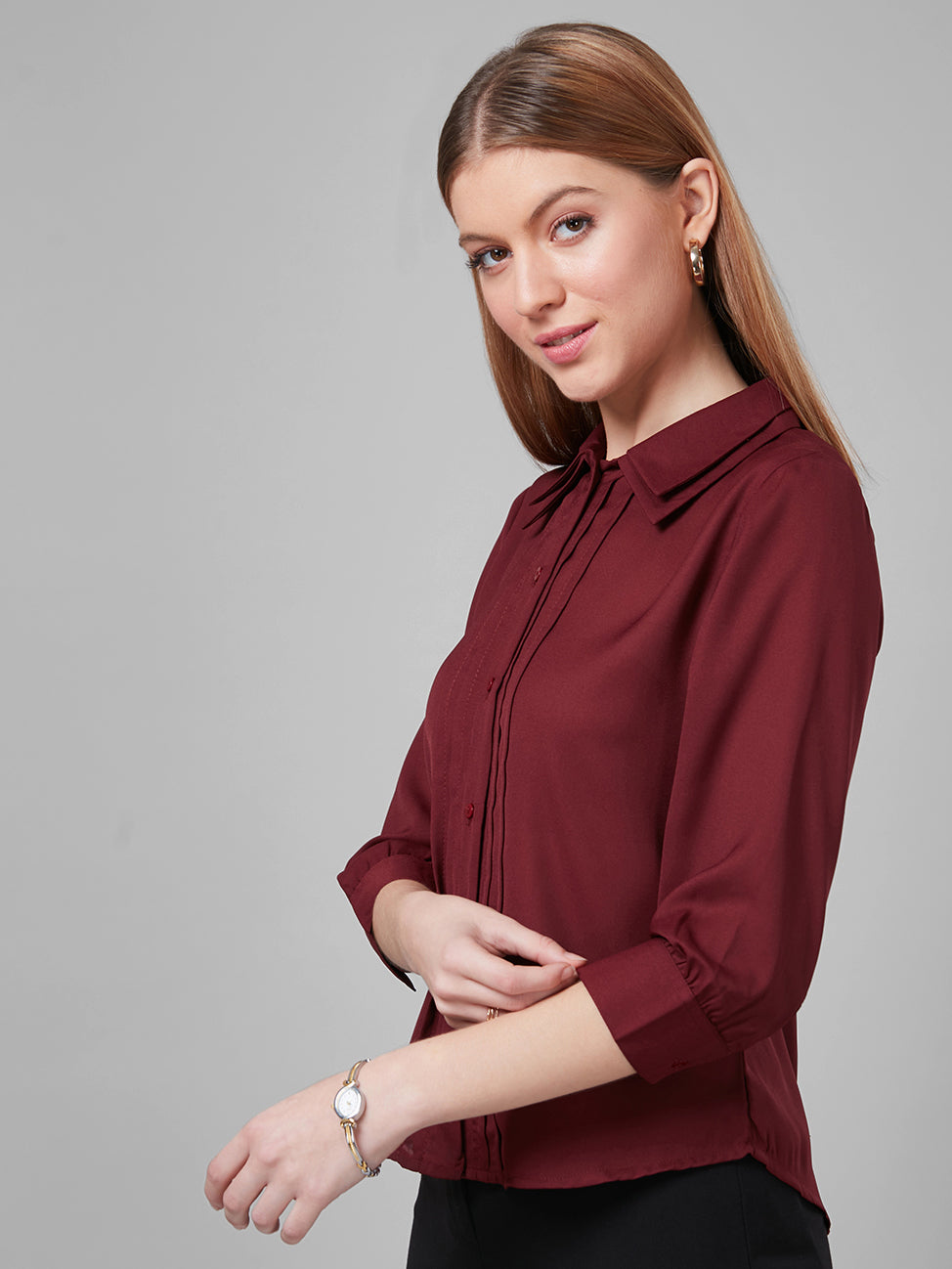 Style Quotient Women Smart Formal Shirt