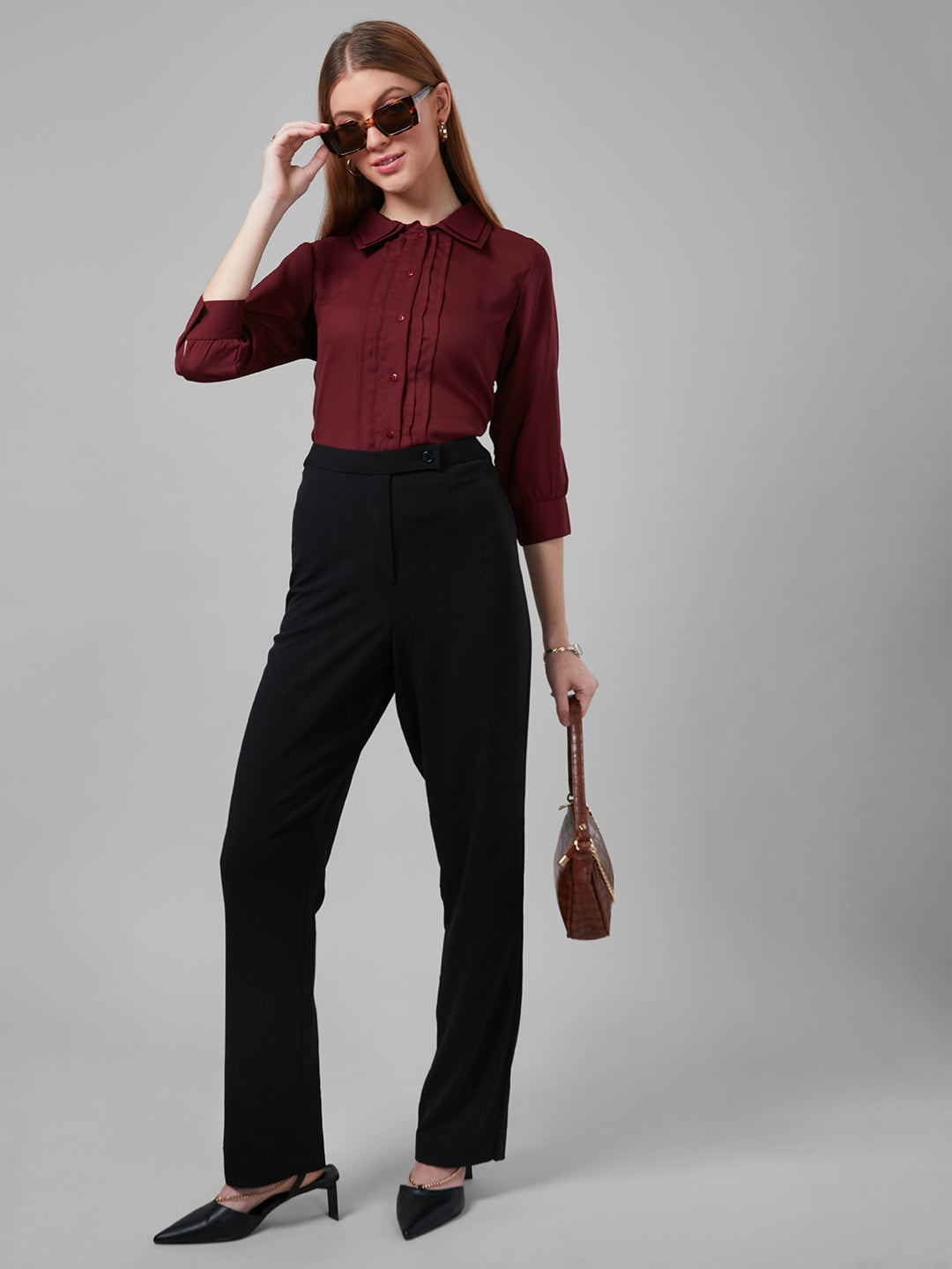 Style Quotient Women Smart Formal Shirt